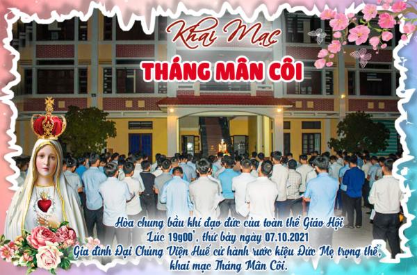 Đại Chủng Viện Huế Khai Mạc Tháng Mân Côi