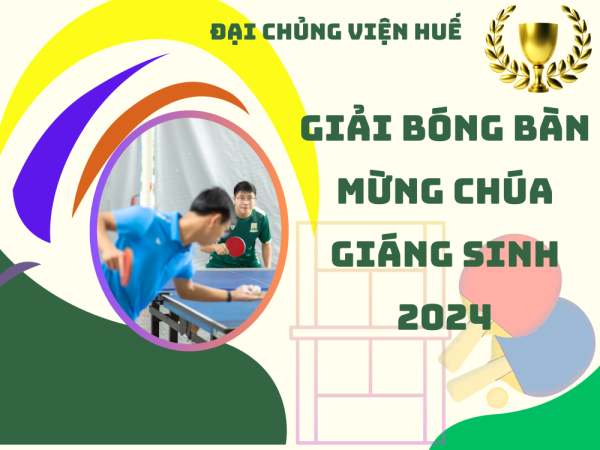 ĐCV Huế: Giải Bóng Bàn Mừng Chúa Giáng Sinh 2024