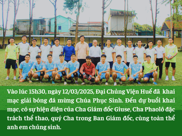 ĐCV Huế: Khai Mạc Giải Bóng Đá Cup Phục Sinh 2025