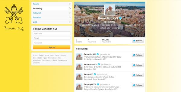 Tại Sao Đức  Thánh Cha Phải Hiện Diện Trên Twitter ?