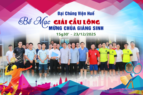 ĐCV Huế: Bế mạc Giải cầu lông Cúp Giáng Sinh