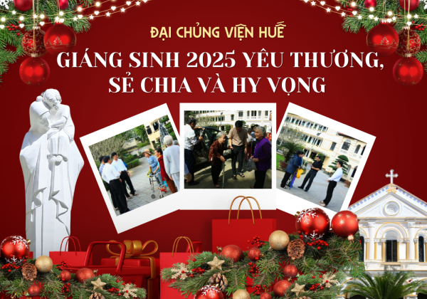 ĐCV mừng Giáng Sinh với anh chị em có hoàn cảnh khó khăn