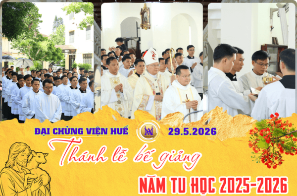 ĐCV Huế: Thánh Lễ Bế Giảng Năm Tu Học 2025-2026