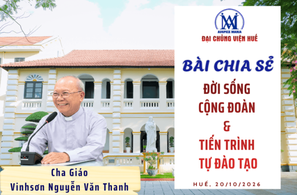 ĐCV Huế: Cha Vinhsơn Nguyễn Văn Thanh Chia Sẻ Với Các Chủng Sinh
